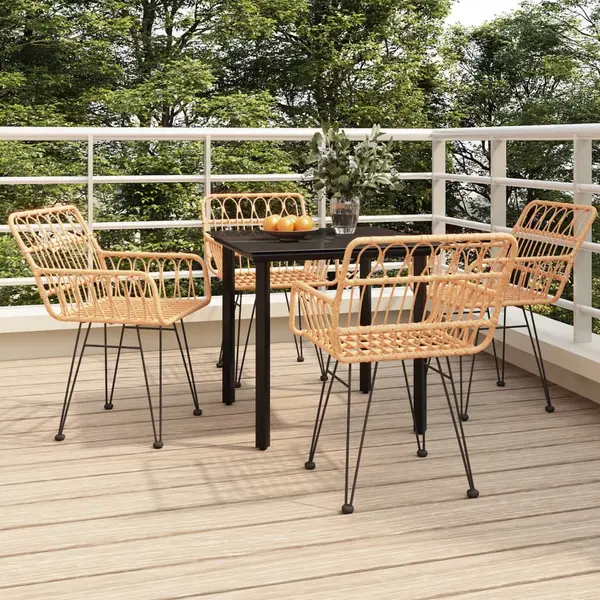 Gossi set mobilier de gradina, 5 piese, poliratan