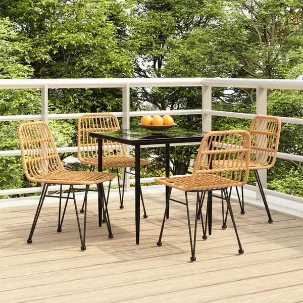 Gossi set mobilier de gradina, 5 piese, poliratan