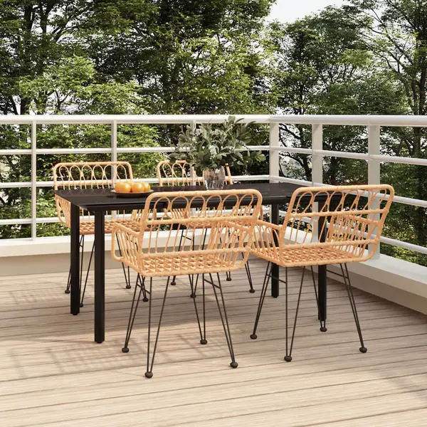 Gossi set mobilier de gradina, 5 piese, poliratan