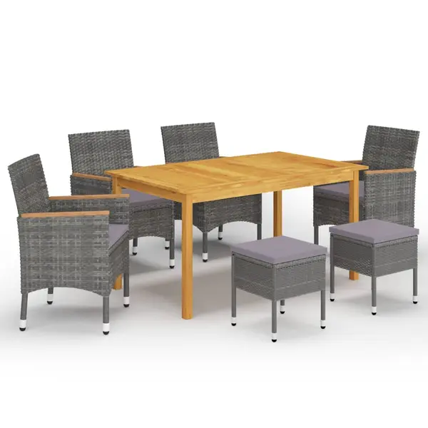 Gossi set mobilier de gradina, 7 piese, gri
