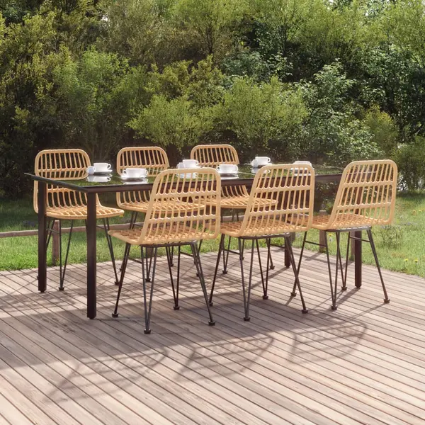 Gossi set mobilier de gradina, 7 piese, poliratan