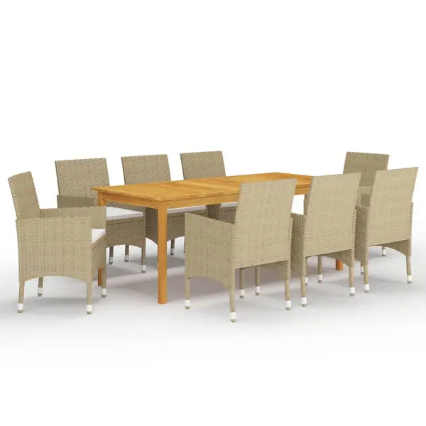 Gossi set mobilier de gradina, 9 piese, bej