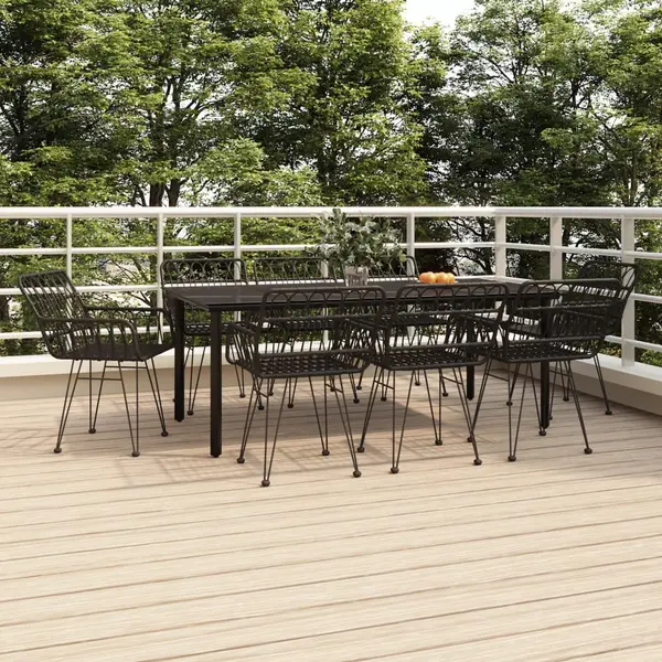 Gossi set mobilier de gradina, 9 piese, poliratan
