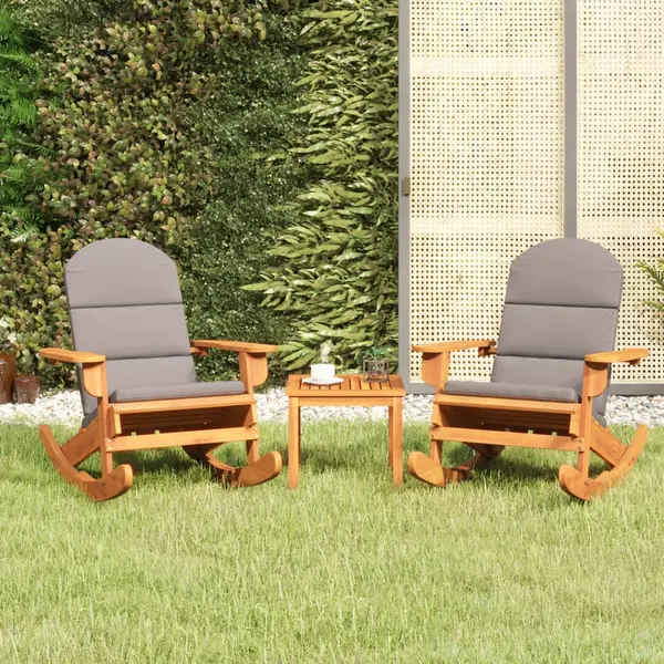 Gossi set mobilier de gradina adirondack, 3 piese, lemn masiv acacia