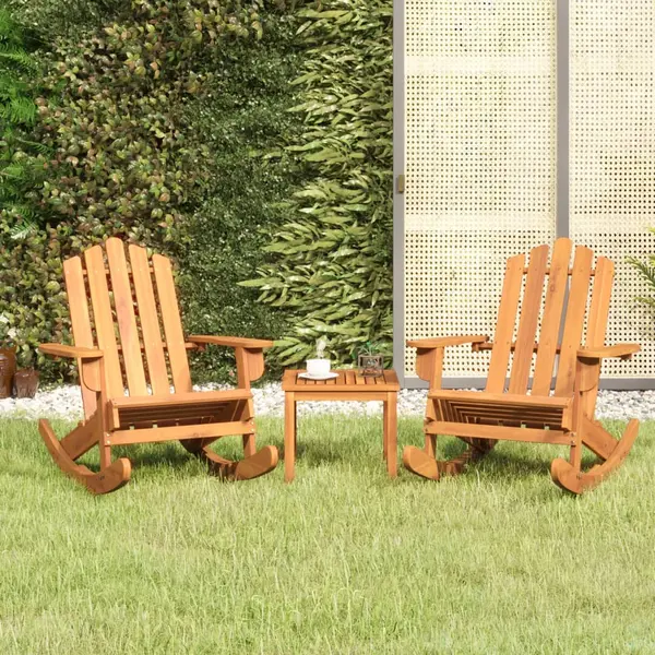 Gossi set mobilier de gradina adirondack, 3 piese, lemn masiv acacia