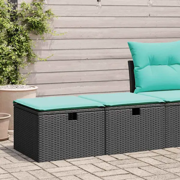 Gossi set mobilier de gradina cu perne, 2 piese poliratan/lemn acacia