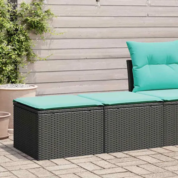 Gossi set mobilier de gradina cu perne, 2 piese poliratan/lemn acacia