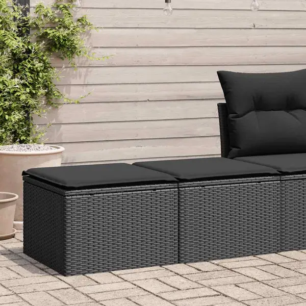Gossi set mobilier de gradina cu perne, 2 piese poliratan/lemn acacia