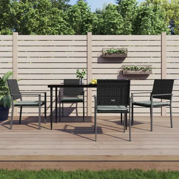 Gossi set mobilier de gradina cu perne, 5 piese, poliratan si otel