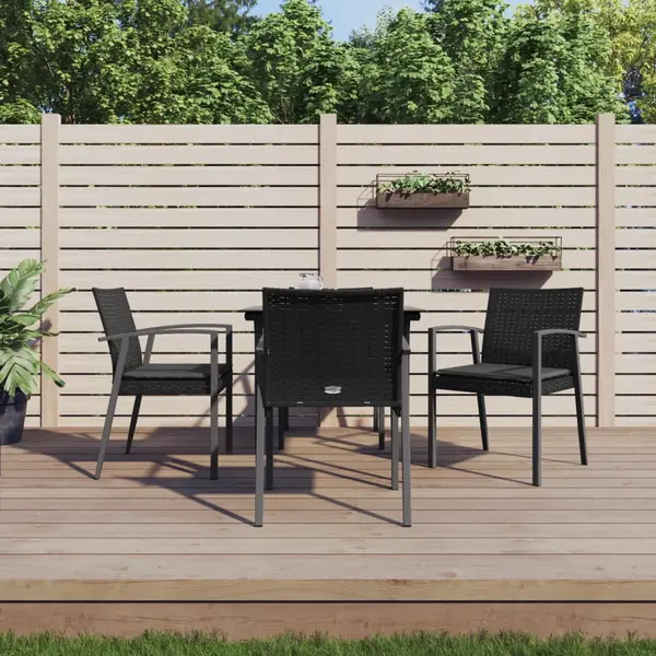 Gossi set mobilier de gradina cu perne, 5 piese, poliratan si otel