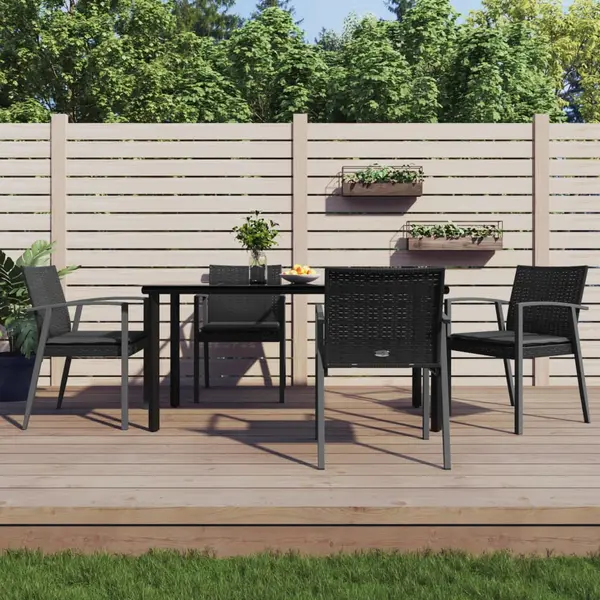 Gossi set mobilier de gradina cu perne, 5 piese, poliratan si otel