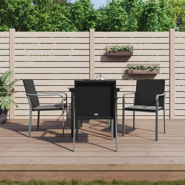 Gossi set mobilier de gradina cu perne, 5 piese, poliratan si otel
