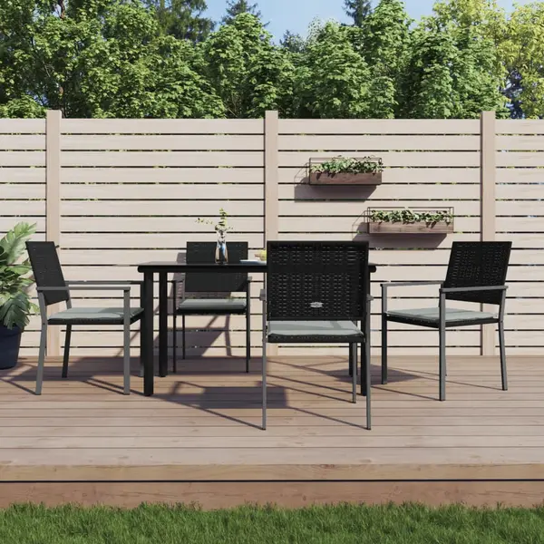 Gossi set mobilier de gradina cu perne, 5 piese, poliratan si otel