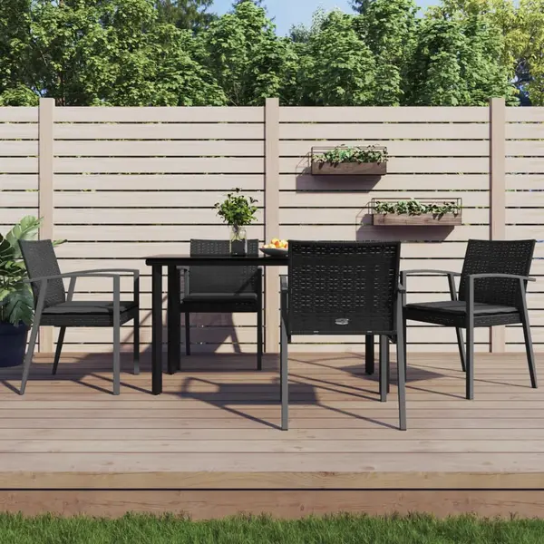 Gossi set mobilier de gradina cu perne, 5 piese, poliratan si otel