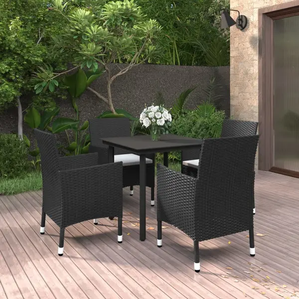 Gossi set mobilier de gradina cu perne 5 piese poliratan & sticla