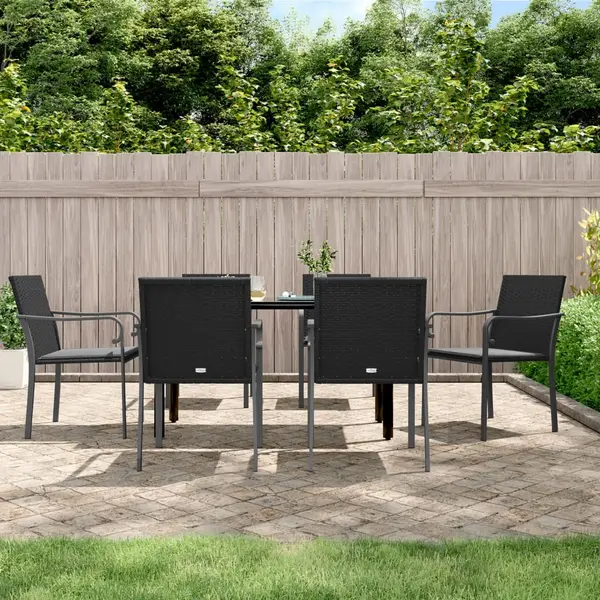 Gossi set mobilier de gradina cu perne, 7 piese, poliratan si otel