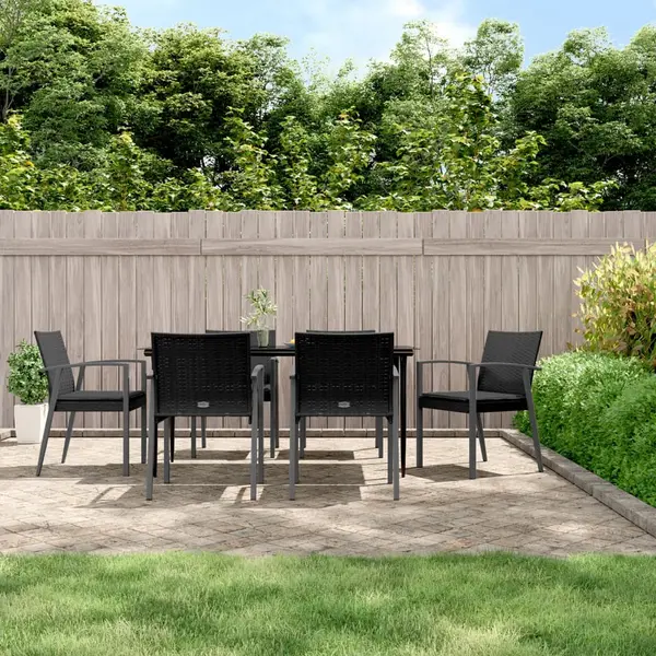 Gossi set mobilier de gradina cu perne, 7 piese, poliratan si otel
