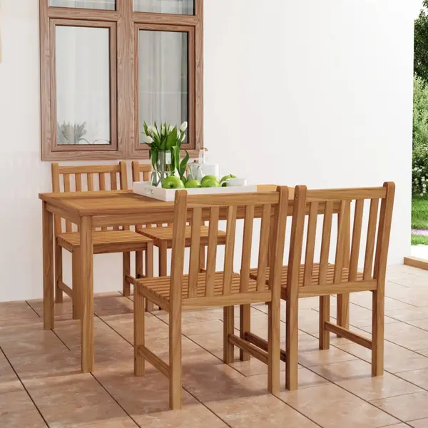 Gossi set mobilier gradina, 5 piese, lemn masiv de tec