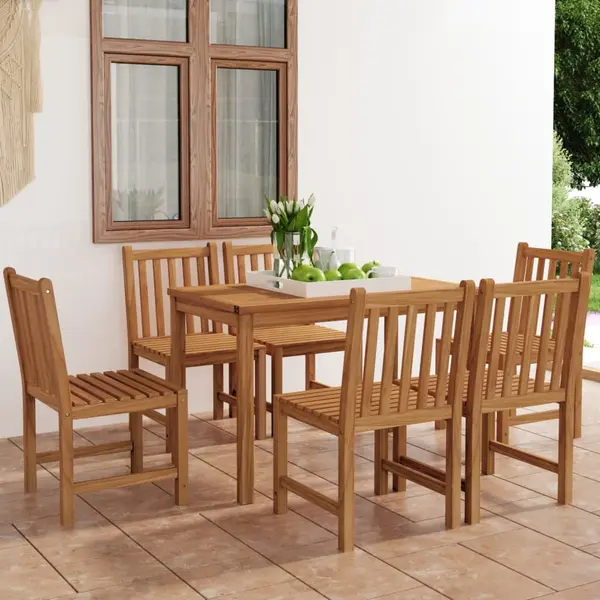 Gossi set mobilier gradina, 7 piese, lemn masiv de tec
