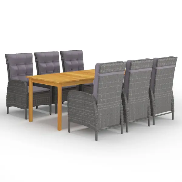 Gossi set mobilier pentru gradina, 7 piese, gri