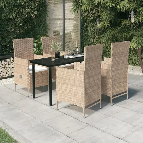 Gossi set mobilier pentru gradina cu perne, 5 piese, bej