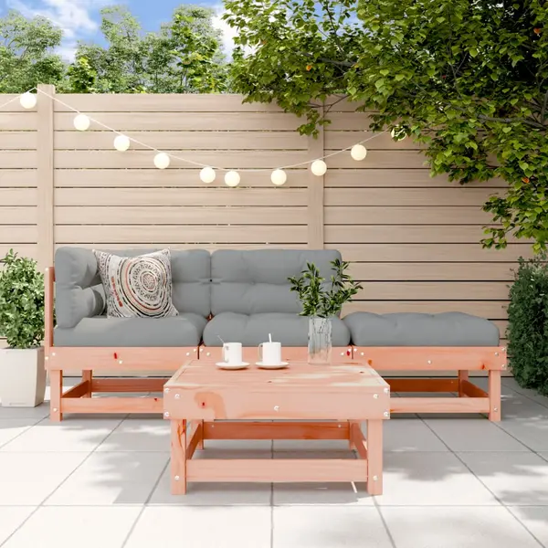 Gossi set mobilier relaxare gradina, 4 piese, lemn masiv douglas
