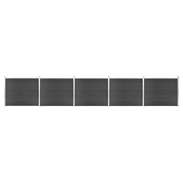 Gossi set panouri gard, 872x146 cm, gri, wpc