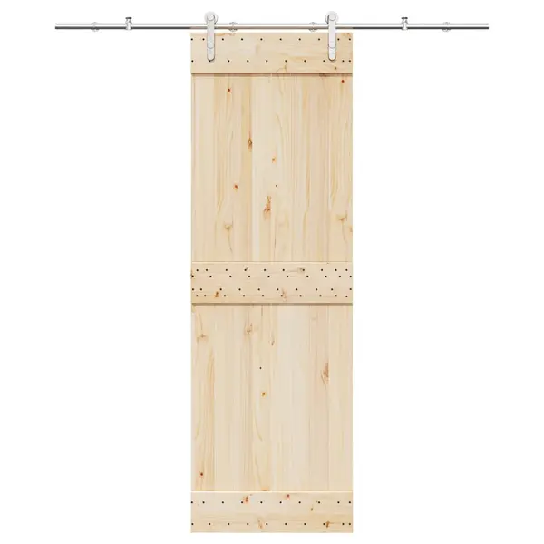 Gossi set piese pentru usa glisanta, argintiu, 183 cm otel inoxidabil