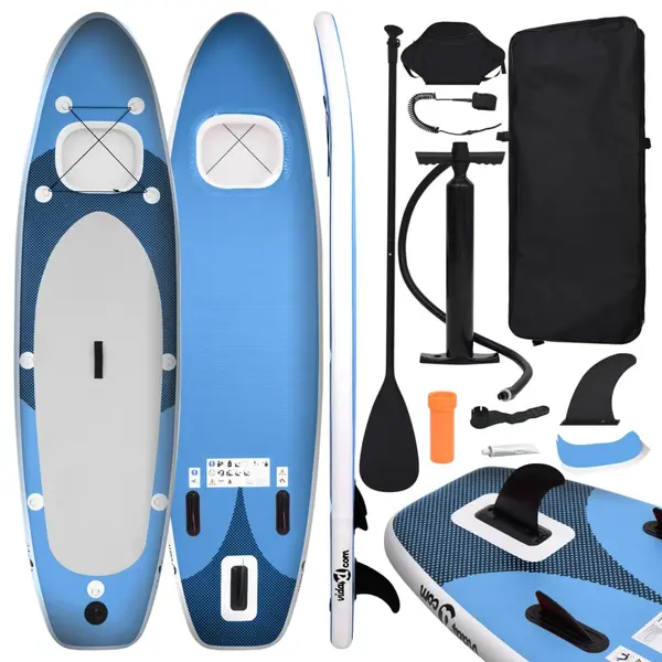 Gossi set placa paddleboarding gonflabila, albastru, 300x76x10 cm