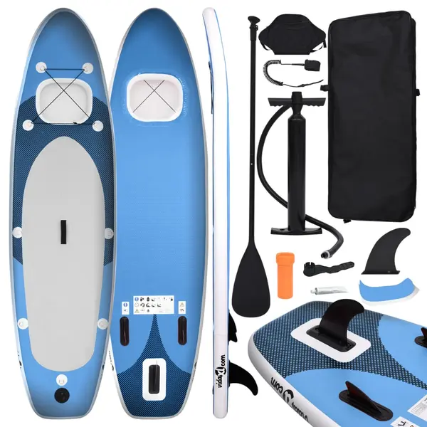 Gossi set placa paddleboarding gonflabila, albastru, 330x76x10 cm