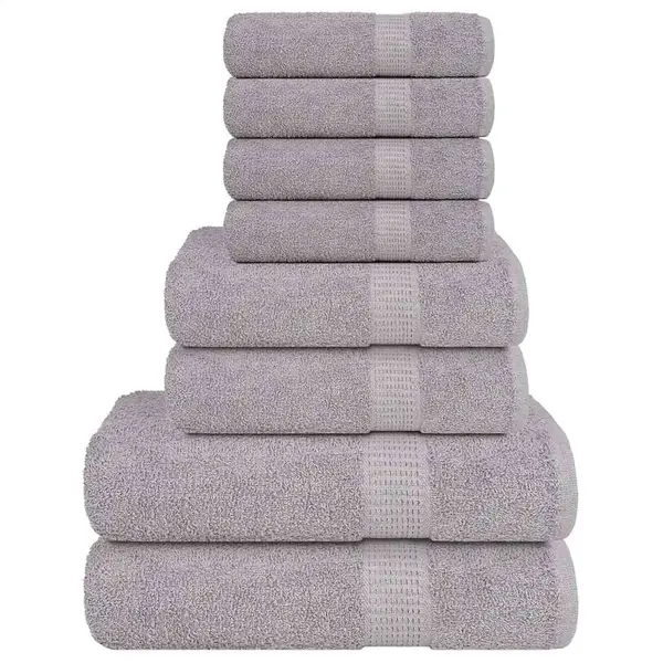 Gossi set prosoape 8 piese gri 360 g/m2 100% bumbac