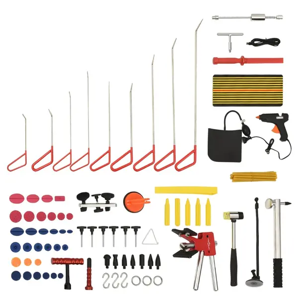 Gossi set unelte reparatii deformari auto fara vopsire, 76 piese