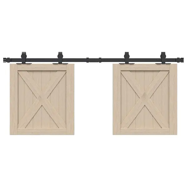 Gossi set usi glisante pentru dulap 122 cm otel carbon