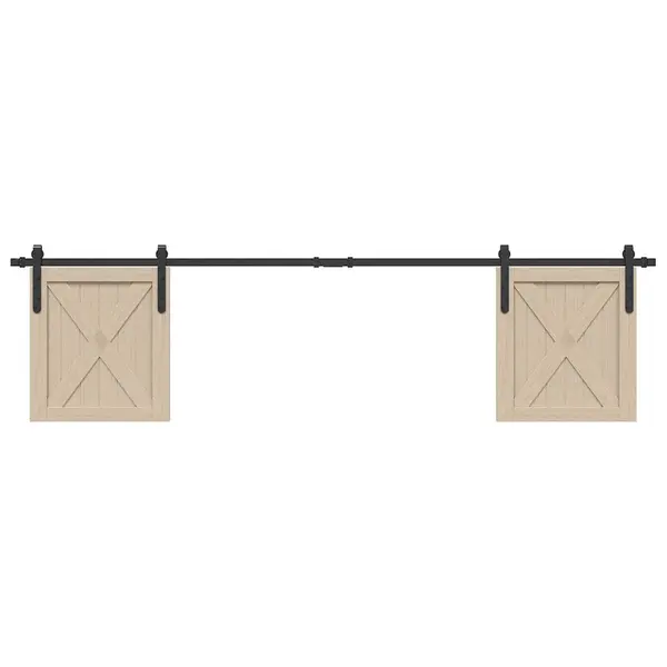 Gossi set usi glisante pentru dulap 200 cm otel carbon