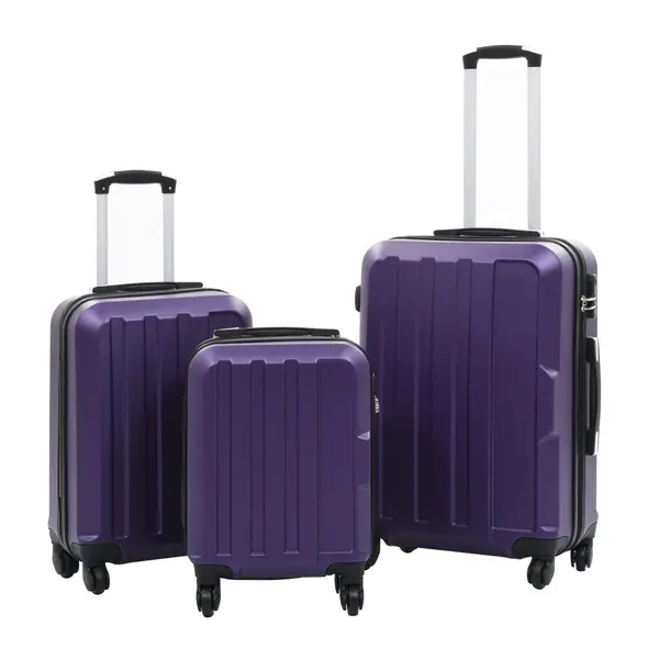 Gossi set valize carcasa rigida, 3 buc., mov, abs
