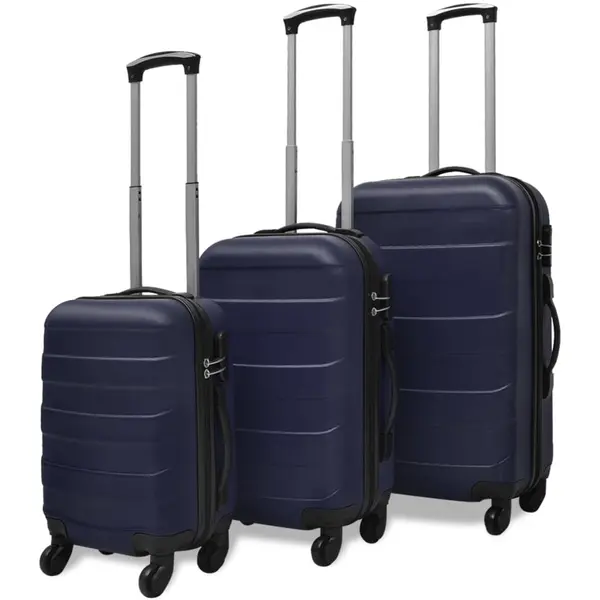 Gossi set valize rigide, albastru, 3 buc., 45,5/55/66 cm