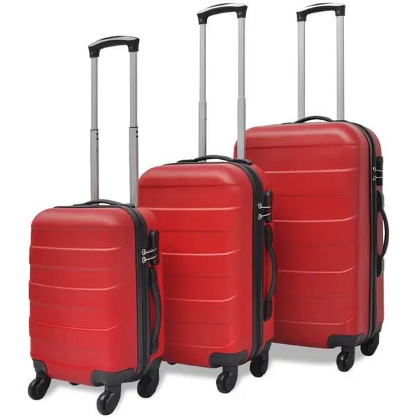 Gossi set valize rigide, rosu, 3 buc., 45,5/55/66 cm