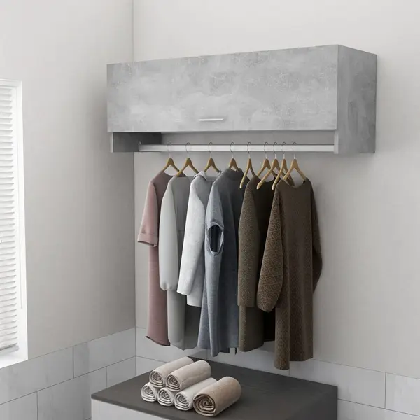 Gossi sifonier, gri beton, 100x32,5x35 cm, pal