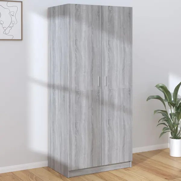 Gossi sifonier, gri sonoma, 80x52x180 cm, lemn prelucrat