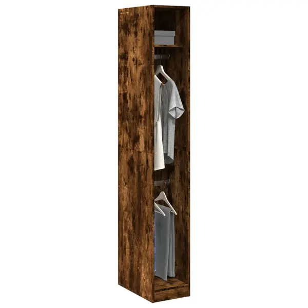 Gossi sifonier, stejar afumat, 30x50x200 cm, lemn prelucrat