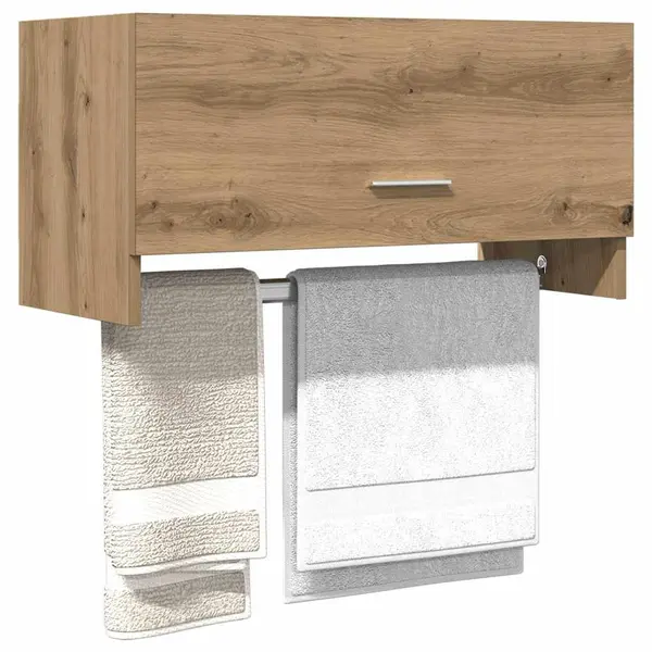 Gossi sifonier, stejar artizanal, 70x32,5x35 cm, lemn prelucrat