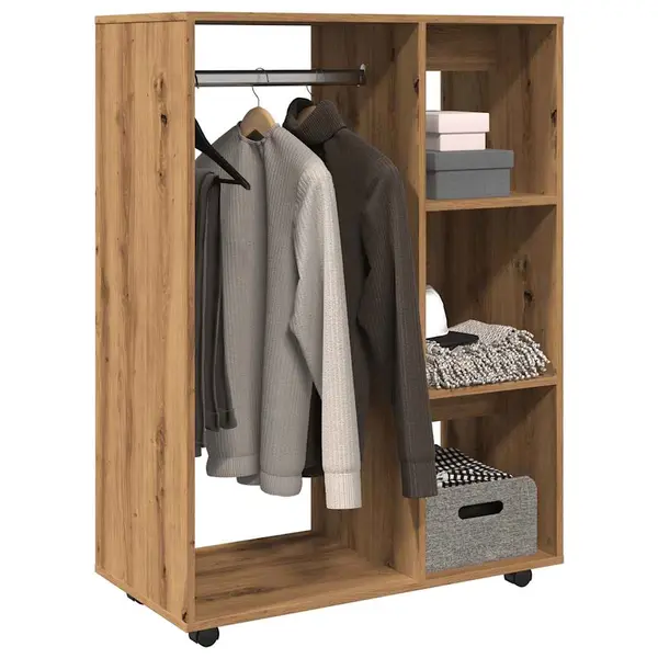 Gossi sifonier, stejar artizanal, 80x40x110 cm, lemn prelucrat