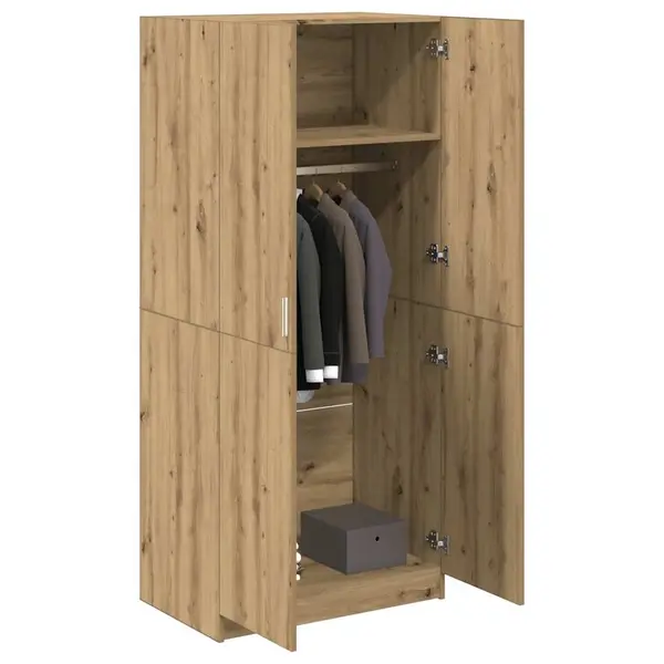 Gossi sifonier, stejar artizanal, 80x52x180 cm, lemn prelucrat