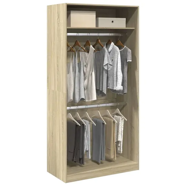 Gossi sifonier, stejar sonoma, 100x50x200 cm, pal