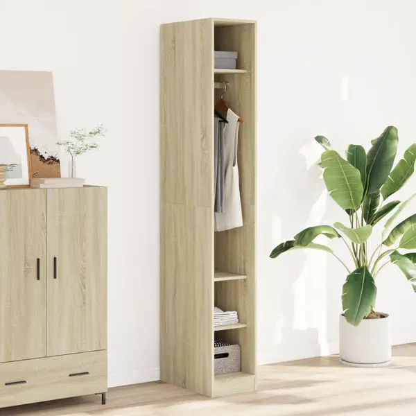 Gossi sifonier, stejar sonoma, 30x50x200 cm, lemn prelucrat