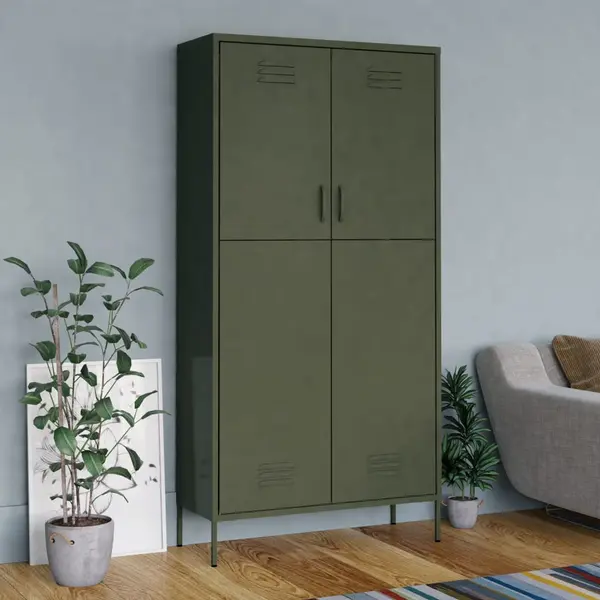 Gossi sifonier, verde maslniu, 90x50x180 cm otel