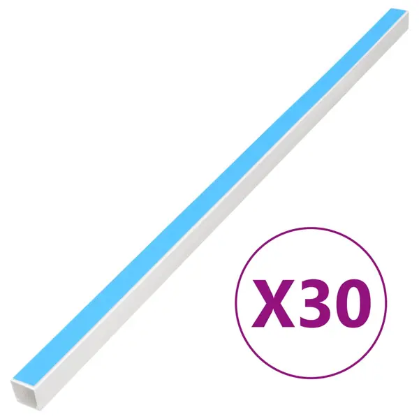 Gossi sine de cabluri autoadezive, 10x10 mm, 30 m, pvc