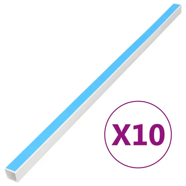 Gossi sine de cabluri autoadezive, 40x25 mm, 10 m, pvc