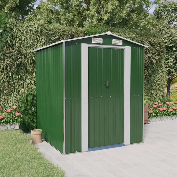 Gossi sopron de gradina, verde, 192x191x223 cm, otel zincat