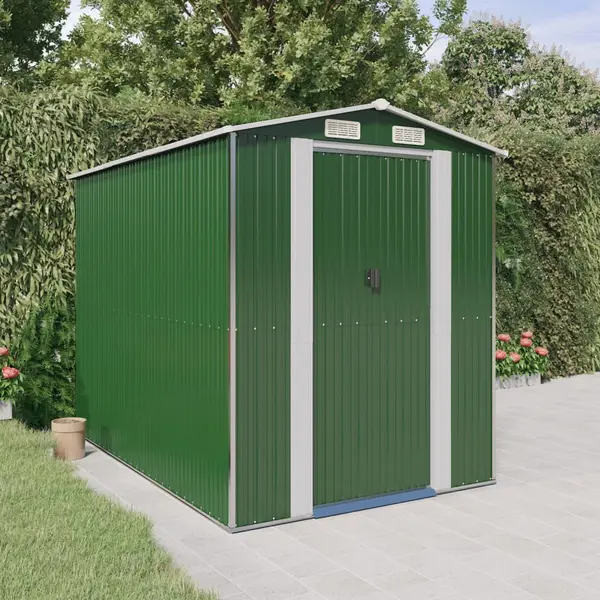 Gossi sopron de gradina, verde, 192x274x223 cm, otel zincat